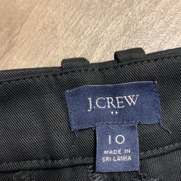 J. Crew Black Straight Leg High Rise Business Casual Dress Work Career Pants - Picture 5 of 7